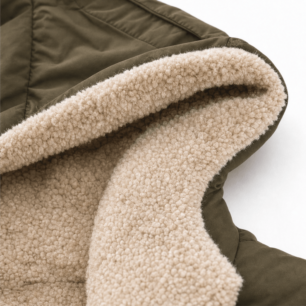 Reversa Sherpa-Lined Longline Puffer Coat – Hooded Quilted Winter Jacket Women Oversized Warm Longline Coat