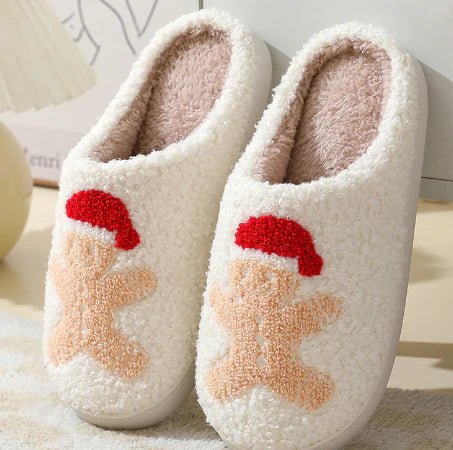 Rudolfi Reindeer Slippers – Women Christmas Holiday Indoor Cozy Fleece Memory Foam Slippers