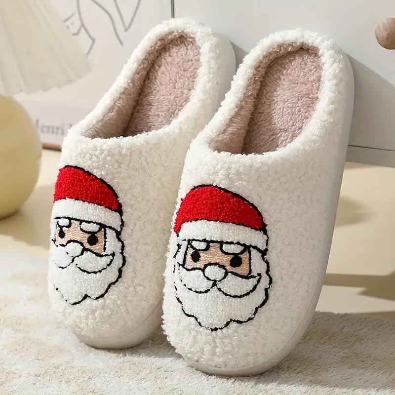 Rudolfi Reindeer Slippers – Women Christmas Holiday Indoor Cozy Fleece Memory Foam Slippers