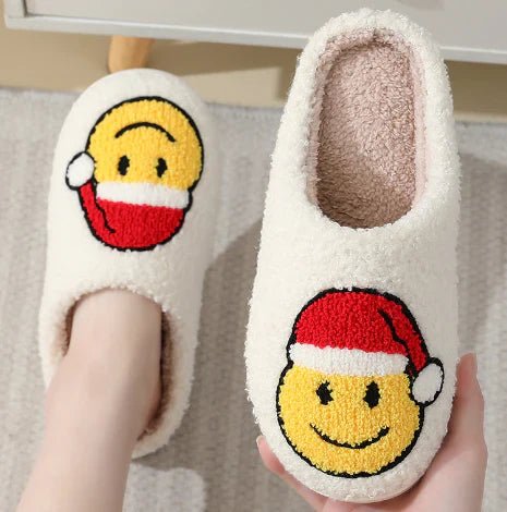 Rudolfi Reindeer Slippers – Women Christmas Holiday Indoor Cozy Fleece Memory Foam Slippers