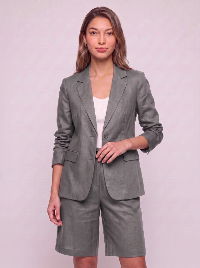 Lincroft Tailored Blazer Shorts Co-Ord Set – Women Two Piece Suit Office Workwear Summer Smart Casual